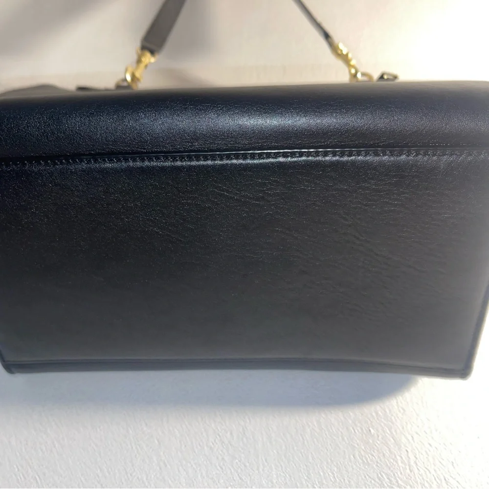 Authentic Celine trapeze crossbody hand bag Black and Blue Leather Bag - Picture 10 of 14
